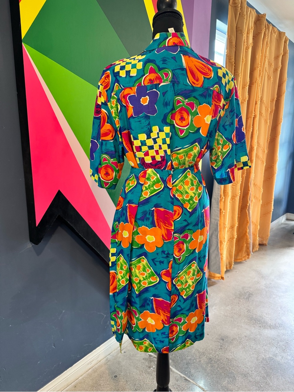 Vintage 80s / 90s SK & Company 100% Silk 2 Piece Skirt and Shirt Set - Picture 2 of 10